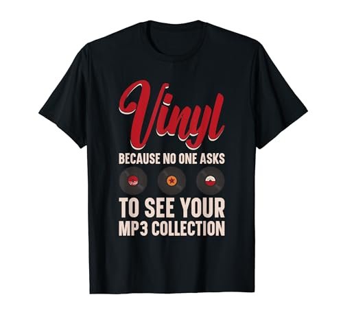 Vinyl Record Collector LP Collector Vinyl Lover T-Shirt