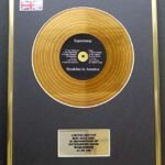 Everythingcollectible Supertramp/Mini Gold Disc Display/ÉDITION LIMITÉE/COA / Breakfast in America