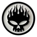 Rock Off officially licensed products The Offspring Skull Band Logo Pin Badge