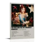 UBCJ Chappell Roan The Rise And Fall Of A Midwest Princess Poster de couverture d&rsquo;album Art mural décoratif pour chambre à coucher (50 x 75 cm) avec cadre