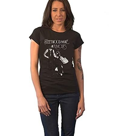 Fleetwood Mac Ladies Tee: Rumours – X-Large – Black