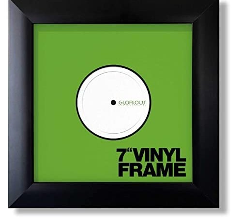 Glorious Vinyl Frame Set 7″ Black – 3x cadres de couverture en vinyle pour disques 7 », Montage et échange faciles de vos couvertures en vinyle, noir
