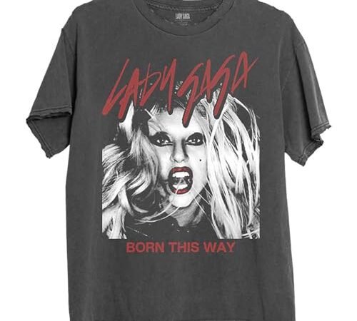 Rock Off officially licensed products Lady Gaga Born This Way Photo T Shirt Size M