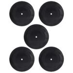 Healifty Lot de 5 disques vinyles vierges indie – Décoration murale pour chambre à coucher, salon