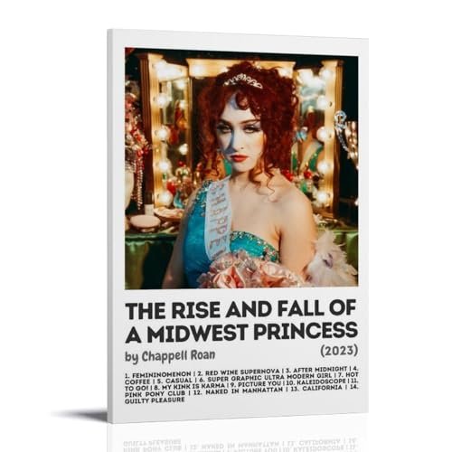 Chappell Roan The Rise And Fall of A Midwest PrincessArt Affiche esthétique journal tendance rétro sur toile décoration murale peinture murale impression moderne pour chambre à coucher