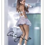 Ariana Grande signée 12×8 Pouces Impression Photo pré-imprimée Signature autographe Cadeau