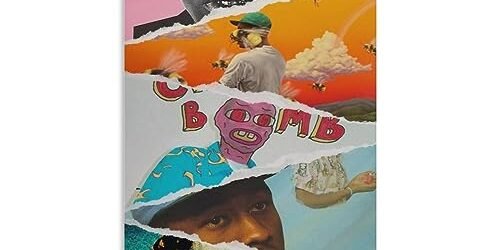 Poster Tyler, The Creator – Tyler, The Creator – Igor – Flower Boy – Album Poster sur toile – Décoration murale pour salon, chambre à coucher – Style sans cadre – 30,5 x 45,7 cm