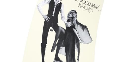 Rumours Fleetwood Mac. Iconic Album Cover Poster Print Size 12″ x 18″ (30 cm x 46 cm) (300 mm x 460 mm) Finition givrée Papier Cadeau Décoration Impression Murale