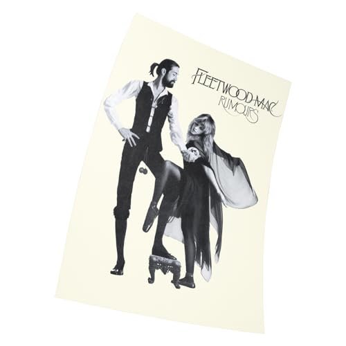Rumours Fleetwood Mac. Iconic Album Cover Poster Print Size 12″ x 18″ (30 cm x 46 cm) (300 mm x 460 mm) Finition givrée Papier Cadeau Décoration Impression Murale