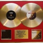 GOLD RECORD Queen & Paul Rodgers CD double disque doré et photo