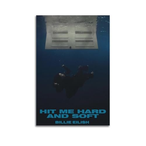 LYZYYW Billie Eilish Hit Me Hard And SoftCanvas Art Album d’art hip-hop peinture sur toile pour album de peinture à l’huile décorer la maison ou le bureau 20 x 30 cm sans cadre-style-38