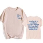OUHZNUX Sabrina Carpenter Please Please Tour Merch T-Shirt Mode 2D Lettre Imprimée De La Chanson Manches Courtes Tshirt en Coton À Col Rond Hip Hop Streetwear Hommes Et Aux Femmes-Black ||XXS