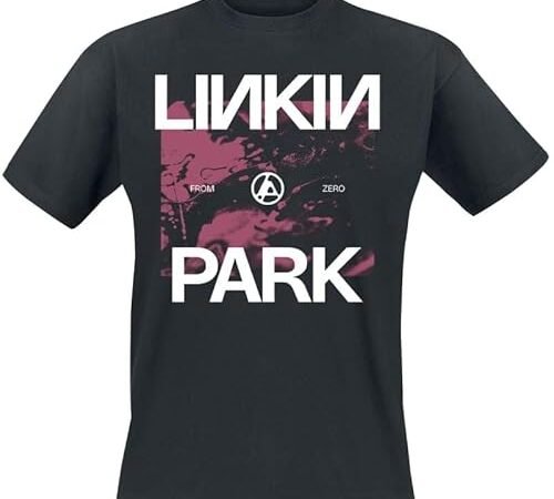 Linkin Park from Zero Park Homme T-Shirt Manches Courtes Noir XXL 100% Coton Regular/Coupe Standard