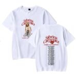 OUHZNUX Sabrina Carpenter Tour Merch T-Shirt 2D Singer Imprimé Manches Courtes Unisexe Streetwear Tops Amples D&rsquo;été Tshirt Tendance Vintage Convient Aux Hommes Et Aux Femmes XXS-4XL-Black||XXS