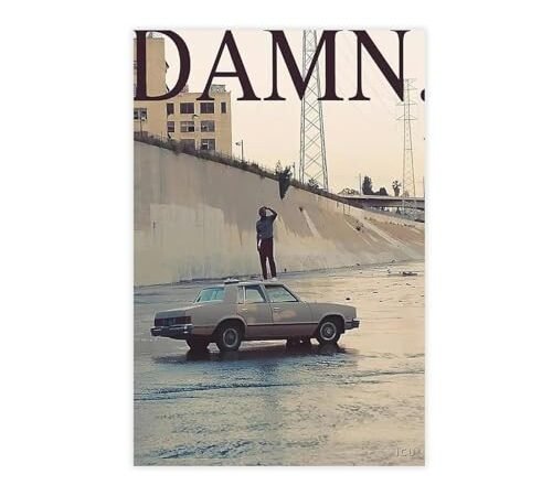MAHWER Poster d’album de musique Kendrick Lamar sur toile – Décoration pour chambre à coucher, bureau, chambre – Cadeau – Sans cadre – 30 x 45 cm