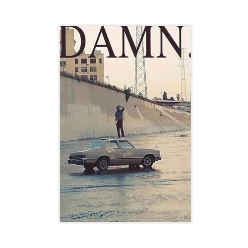 MAHWER Poster d’album de musique Kendrick Lamar sur toile – Décoration pour chambre à coucher, bureau, chambre – Cadeau – Sans cadre – 30 x 45 cm