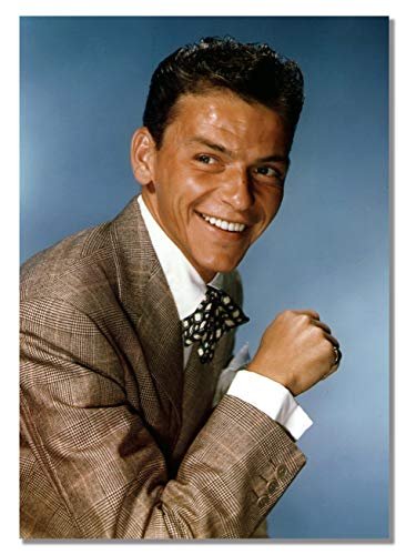 Frank Sinatra Poster sans cadre A3 American Jazz Swing Singer Smile Music Star Hansome Man Suit Photo
