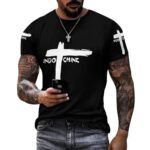 in-do-Chine T-Shirt pour Homme T-Shirt à Manches Courtes Noir T Shirt Tshirt Col Rond Chemise Casual Top Tee for Men
