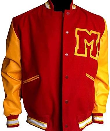 Fashion_First Michael Jackson Thriller M Veste pour homme avec logo Varsity Letterman, multicolore, L