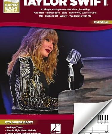 Taylor Swift – Super Easy Songbook – 2nd Edition. Chant et Piano.