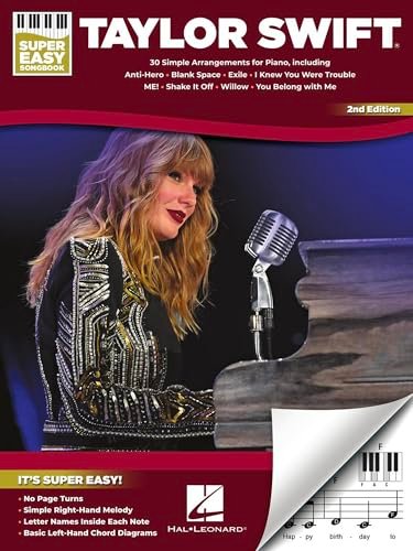 Taylor Swift – Super Easy Songbook – 2nd Edition. Chant et Piano.