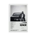 Kendrick Gnx Album Lamar Signature – Impression sur toile murale – Décoration murale pour chambre à coucher – 30 x 45 cm