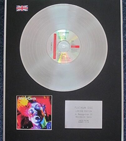 Century Presentations Alice In Chains Disque de platine en édition limitée