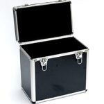 Valise pour 50 disques vinyles verrouillables – 34 x 21 x 34 cm – Noir