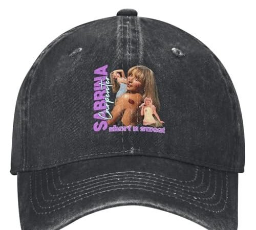 Casquette de Baseball Sabrina Carpenter Album Short N&rsquo; Sweet Protection Solaire Hip Hop Été Ajusté Rétro Rock