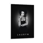VZRSQZK Poster Singer Lauryn Hill – Peinture décorative sur toile – Décoration moderne pour chambre à coucher – 40 x 60 cm