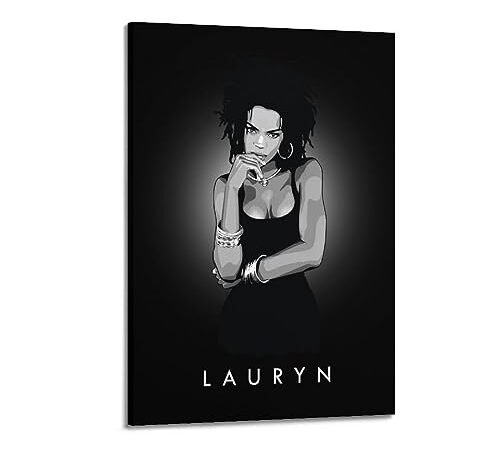 VZRSQZK Poster Singer Lauryn Hill – Peinture décorative sur toile – Décoration moderne pour chambre à coucher – 40 x 60 cm