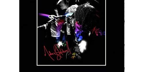 Photographie dédicacée de Michael Jackson sur support, à afficher ou à offrir