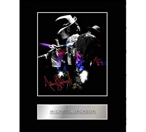 Photographie dédicacée de Michael Jackson sur support, à afficher ou à offrir