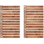 Vinyl Records Made Easy Séparateurs de rangement en bois pour un accès sans effort 26 A Z