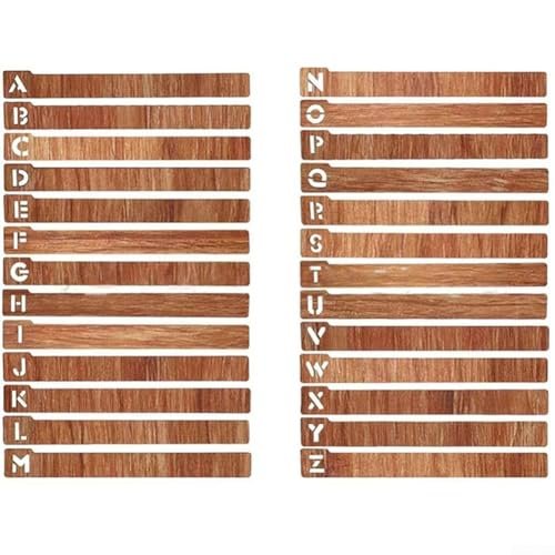 Vinyl Records Made Easy Séparateurs de rangement en bois pour un accès sans effort 26 A Z