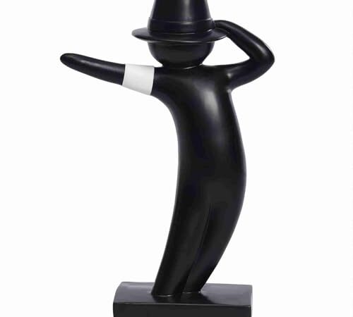 Sculpture de Michael Jackson, Statue en résine pour décoration intérieure, Figurine décorative Moderne pour Salon, Bureau et bibliothèque, Collection d’Ornements artistiques (Noir)