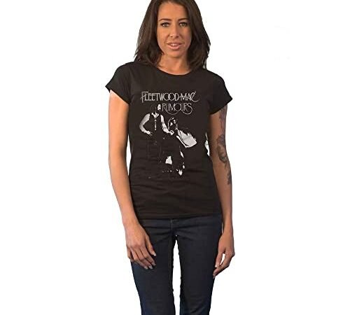 Fleetwood Mac Ladies Tee: Rumours – X-Small – Black