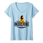 Femme Je Peux Pas J&rsquo;ai Indochine Cadeau Amateurs Indochine T-Shirt avec Col en V
