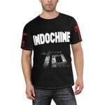 T-shirts amusants 3D Indochine Central Tour 2021, Noir , M