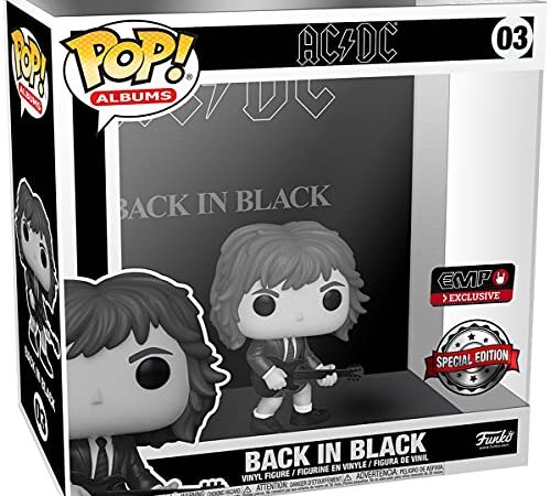 Funko Pop! Albums: AC/DC – Back in Black – Black & White – Music – Figurine en Vinyle à Collectionner – Idée de Cadeau – Produits Officiels – Jouets pour Les Enfants et Adultes – Music Fans