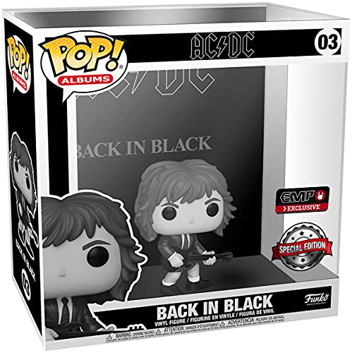 Funko Pop! Albums: AC/DC – Back in Black – Black & White – Music – Figurine en Vinyle à Collectionner – Idée de Cadeau – Produits Officiels – Jouets pour Les Enfants et Adultes – Music Fans