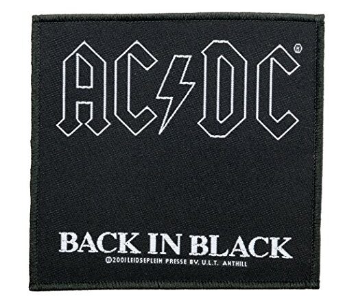 AC/dC-back in black patch à coudre tissé sP1512
