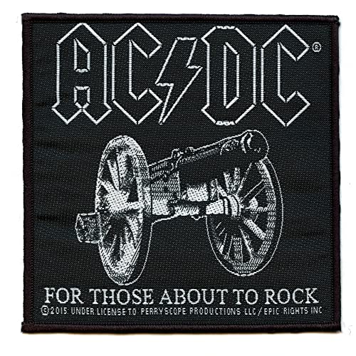 Patch AC/DC : Back In Black Sous Licence Officielle